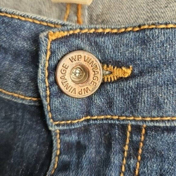 Weatherproof Jeans Men's W36xL30 Vintage Slim Straight Dark Blue Distressed - Picture 11 of 16